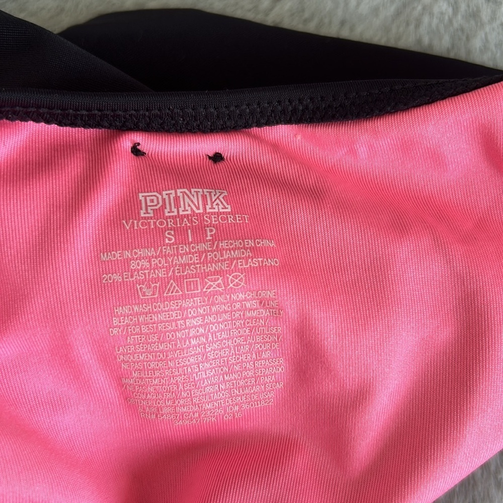 PINK Victoria’s Secret caged sides halter one piece swimsuit size S - Picture 6 of 6